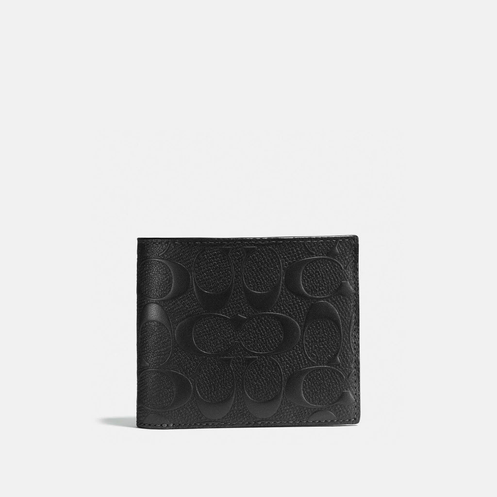 Coach Men Cartera 3 en 1 Signature Canvas